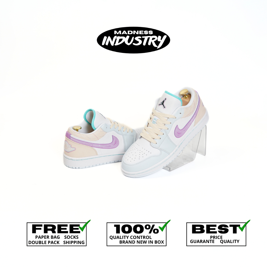 MADNESS - AJ 1 Low Sky Purple Sashiko & All Colors Women's 100% BNIB
