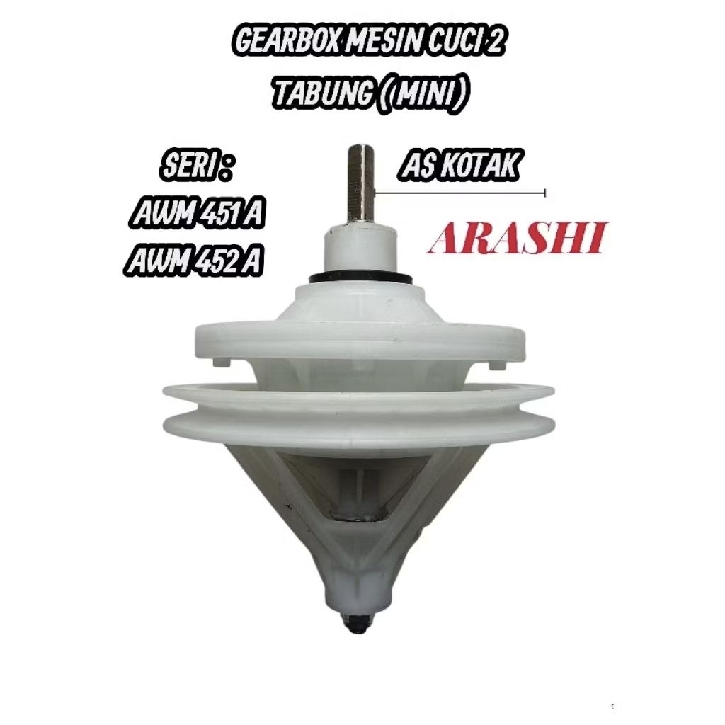 Gearbox Mesin Cuci Arashi As Kotak