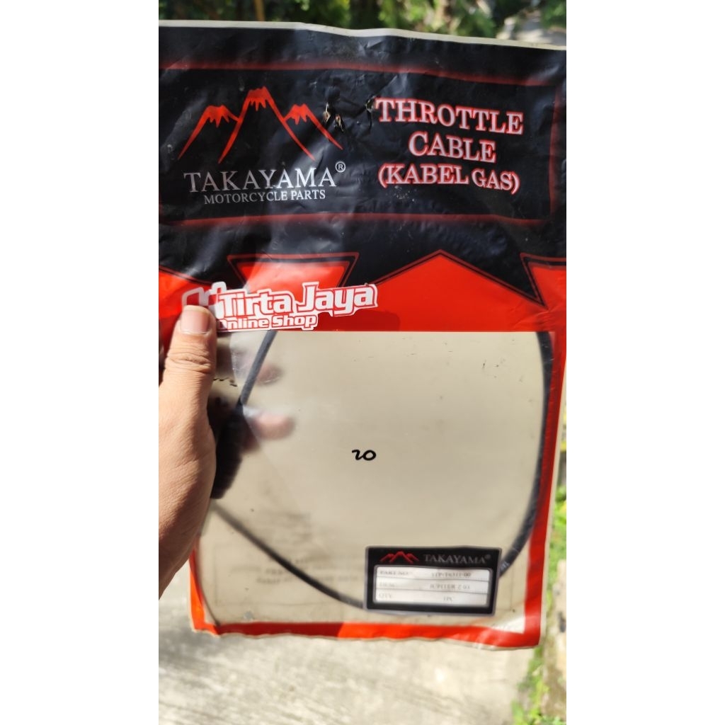 TAKAYAMA Kabel Gas Throttle Cable untuk Yamaha Jupiter Z 5TP - Spare Part Motor Berkualitas Motorcyc
