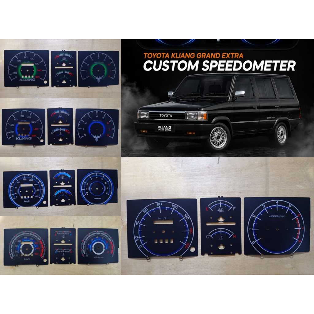 Papan speedometer kijang grand extra variasi custom panel