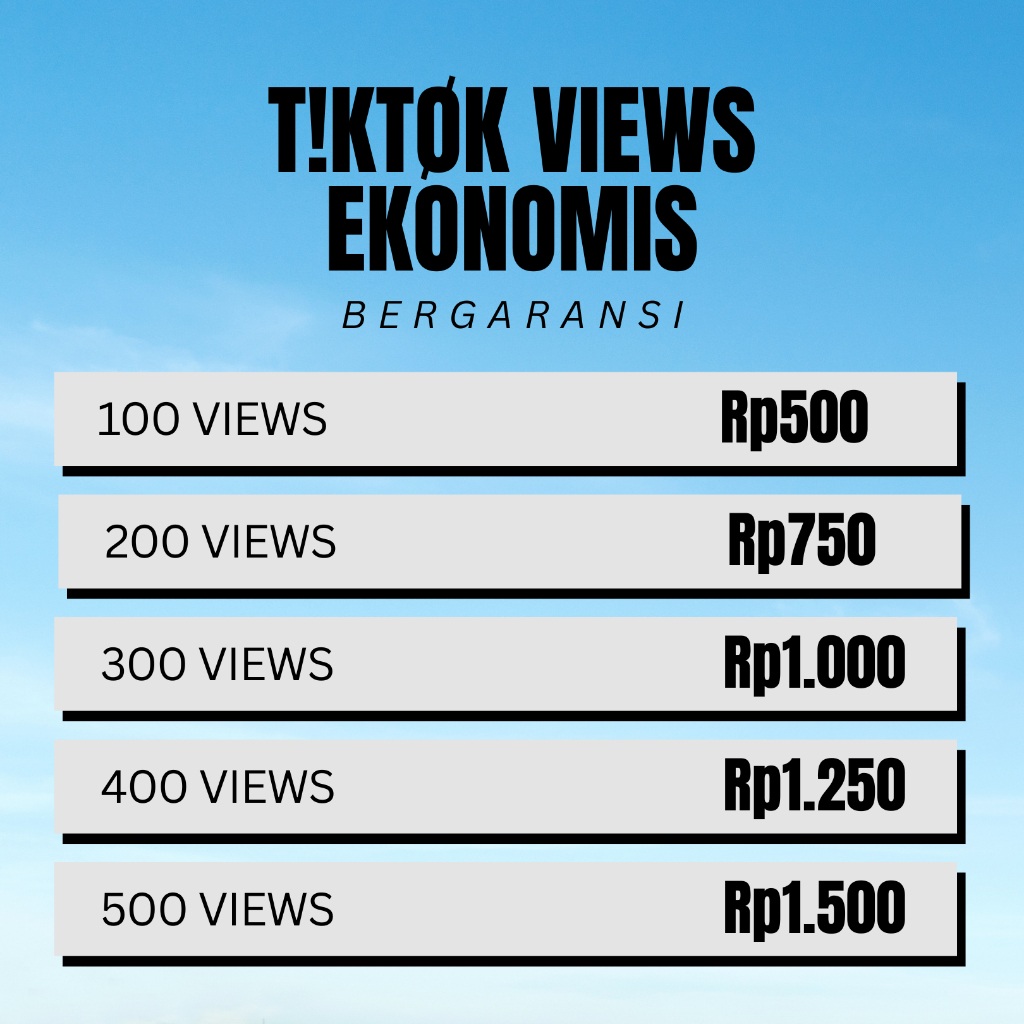 Paket Tiktok Ekonomis Viewer Meningkatkan Popularitas - Panelkusmm