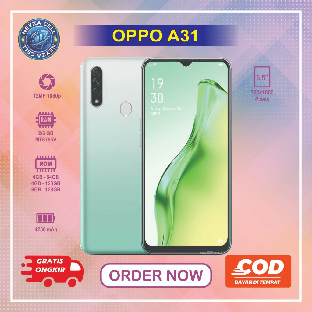 HP OPPO A31 NOrmal second siap pakai