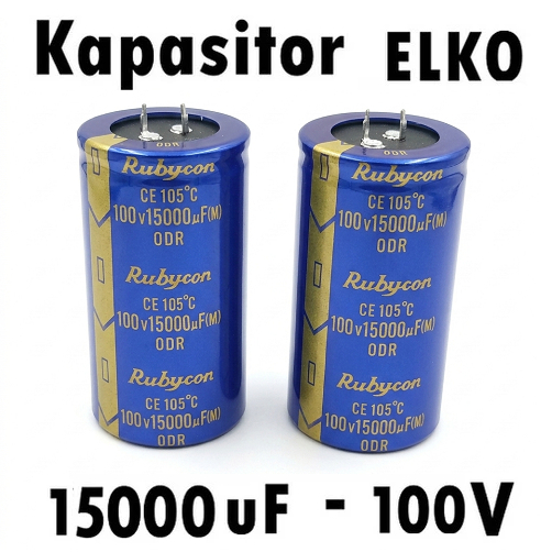 Kapasitor Elco 15000/100V ( 15,000 uf / 100Volt  / 15.000/100V / 15000uf / 100v ) Capacitor Elko Rub