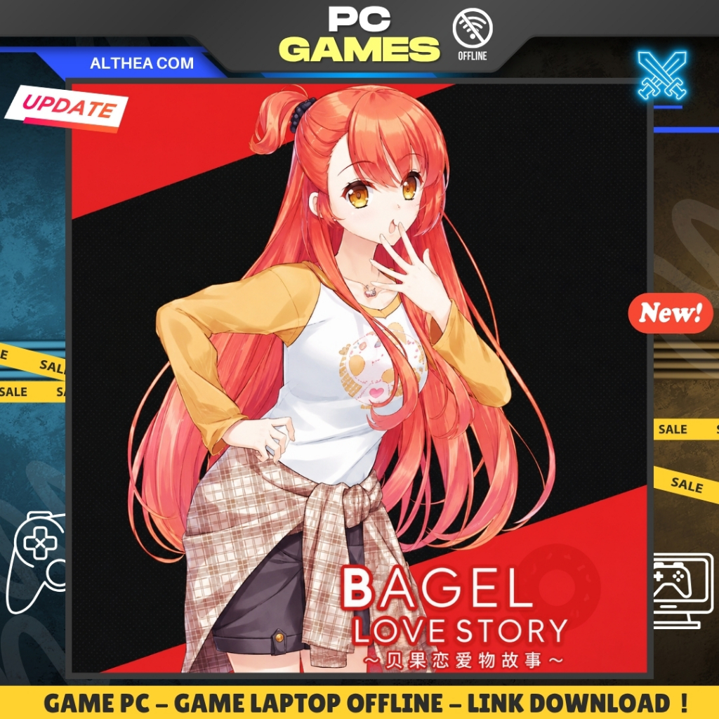 BAGEL LOVE STORY - VISUAL NOVEL - ROMANCE - COMEDY - GAME PC / LAPTOP - OFFLINE - ALTHEA COM