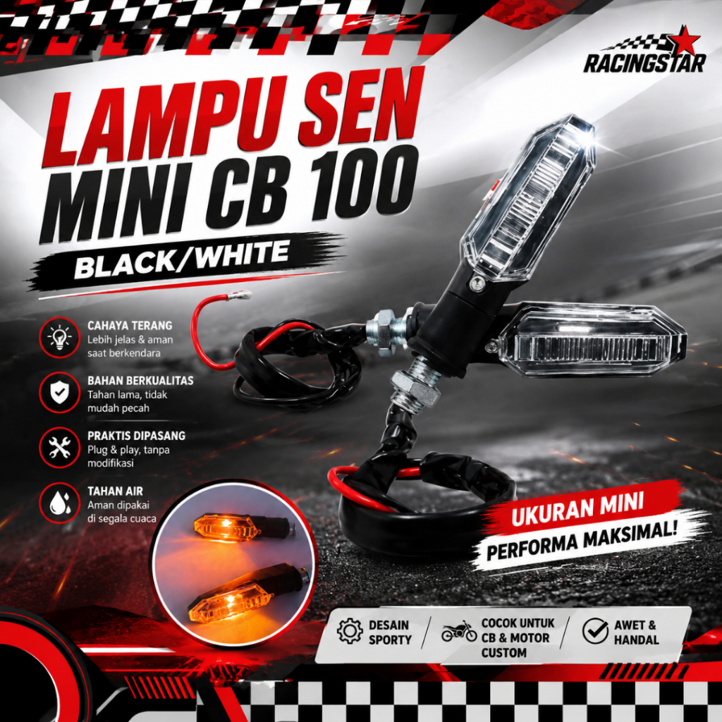 ( CR7 ) Sen Sein Mini ( CB 100 New ) Universal Lampu Sein