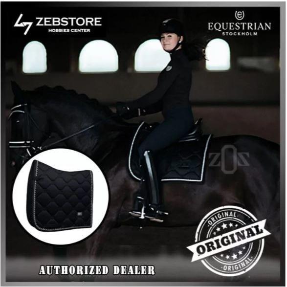 Cover Pad Saddle Pelana Kuda Stockholm Dressage Black Equestrian
