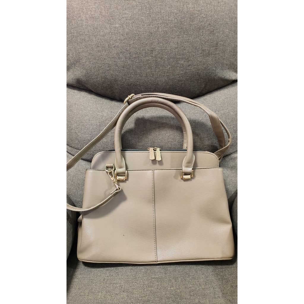 Tas Branded Fladeo Matahari Original Khaki Cream Beige