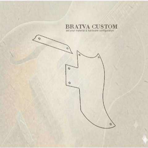 pickguard Gibson SG 61 custom 3Ply Akrilik Mirror
