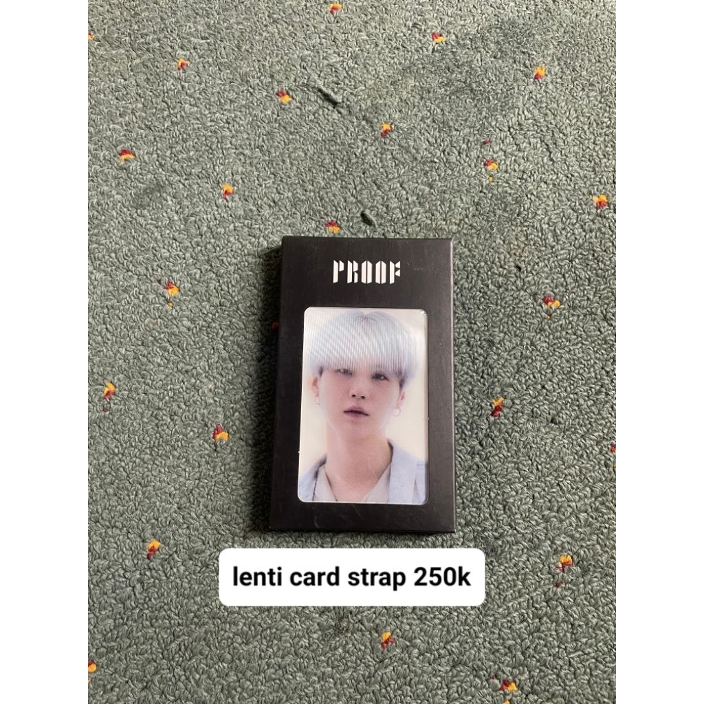 BTS Lenti Card Strap Proof Yoongi Suga