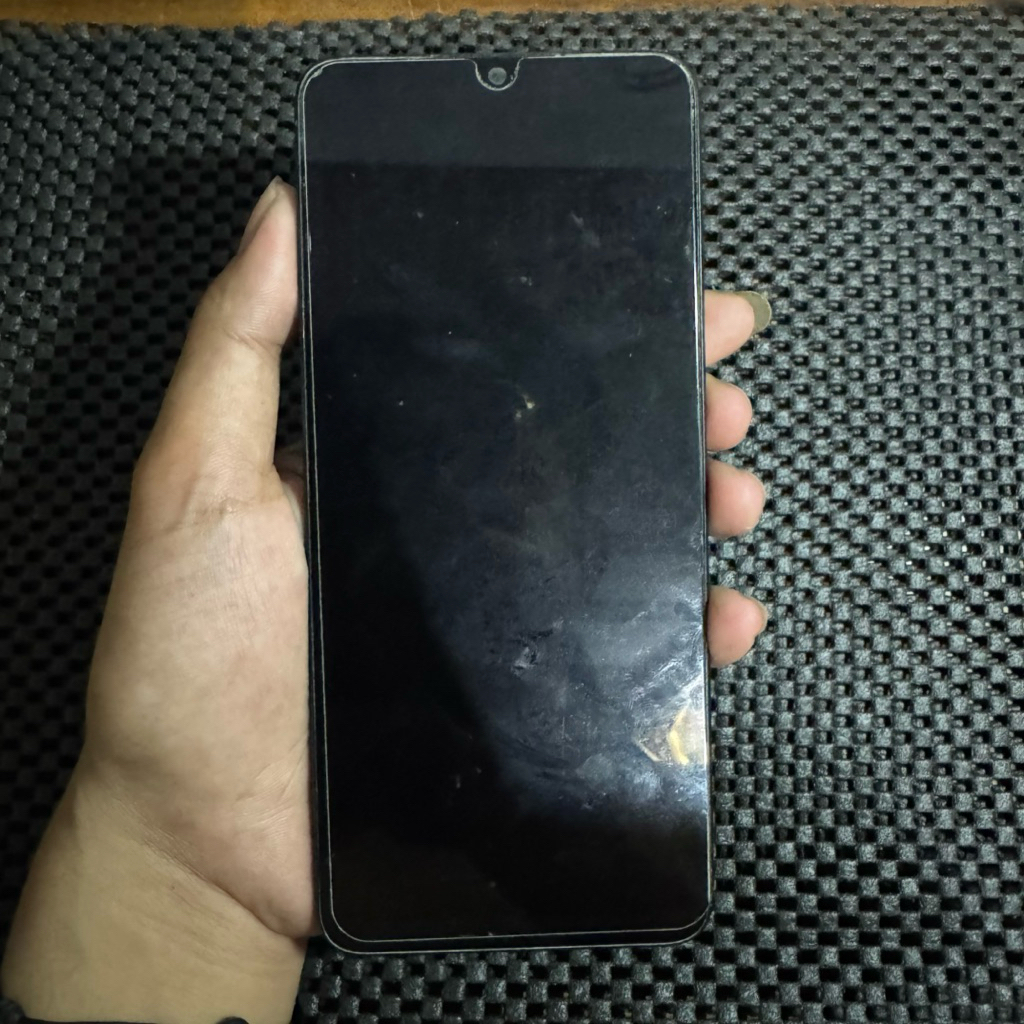 FRAME TULANGAN MESIN SET ADA LCD REDMI 12C ORIGINAL COPOTAN