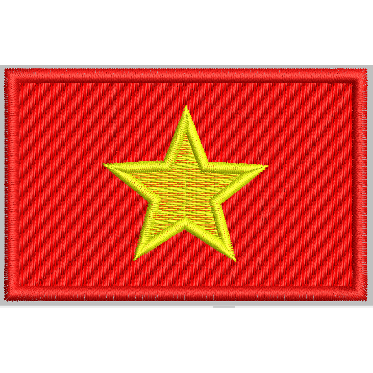 DISTRICT BORDIR BET FLAG/ BENDERA BENUA ASIA NEGARA VIETNAM