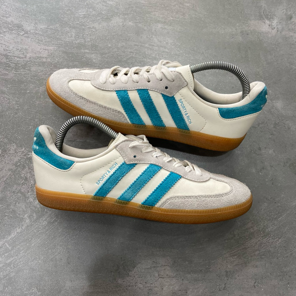 [Size 40] Sporty & Rich x Adidas Samba OG ‘Cream Blue’ (IE7096) Second Original Kondisi Mulus No Min