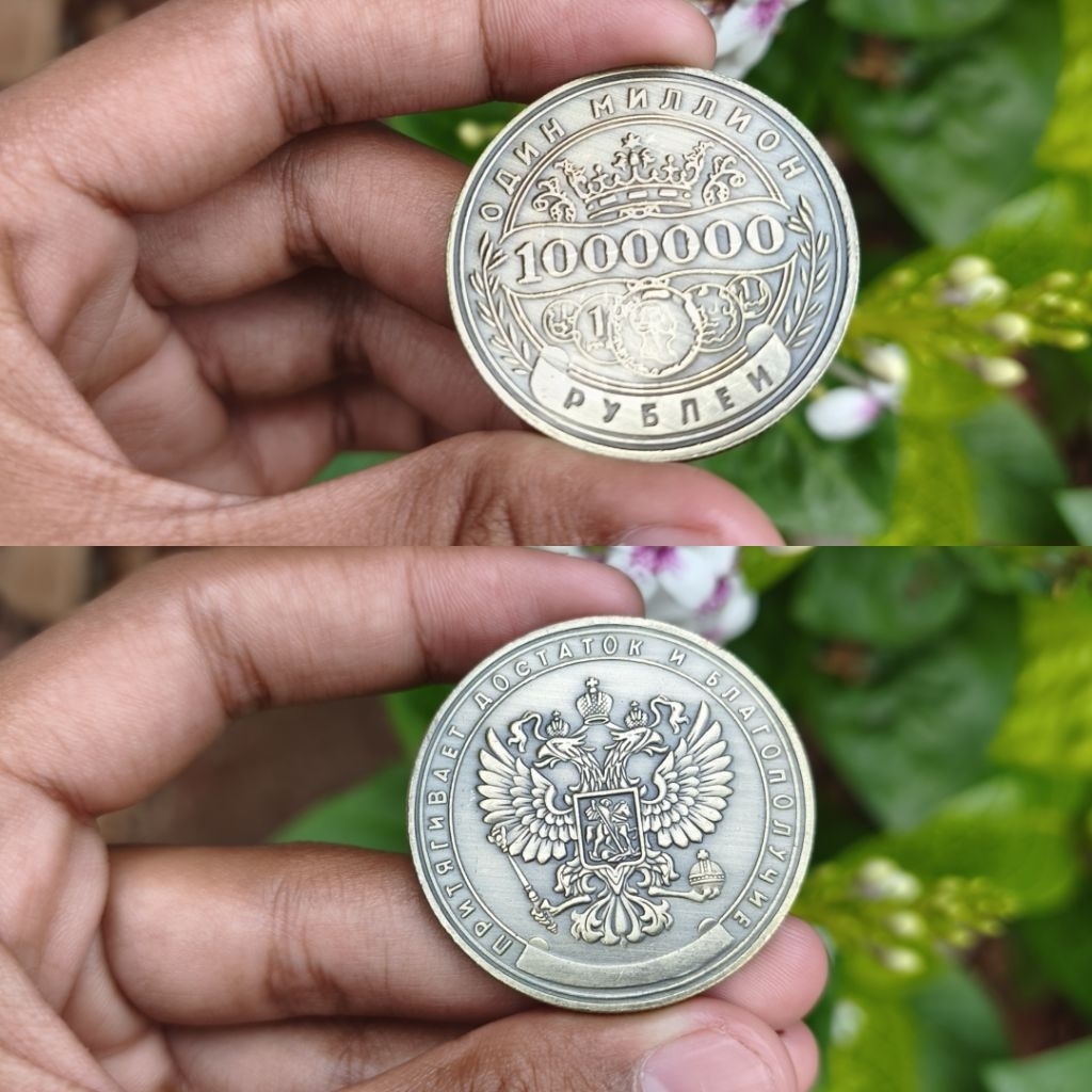 Koleksi Uang Koin Kuno 1000.000 Rubel Antik