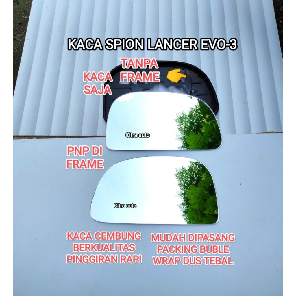 Cermin Spion Mitsubishi Lancer Evo3 Evo 3 Evo-3 Sepasang Kanan Kiri