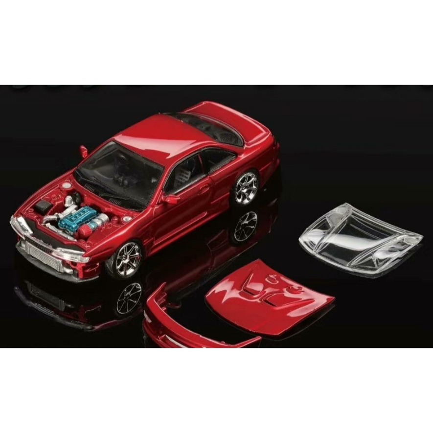 MORTAL LANG NISSAN SILVIA VERTEX S14 240SX KOUKI OPENABLE HOOD & BUMPER HOBBY EXPO CHINA 2026 RED