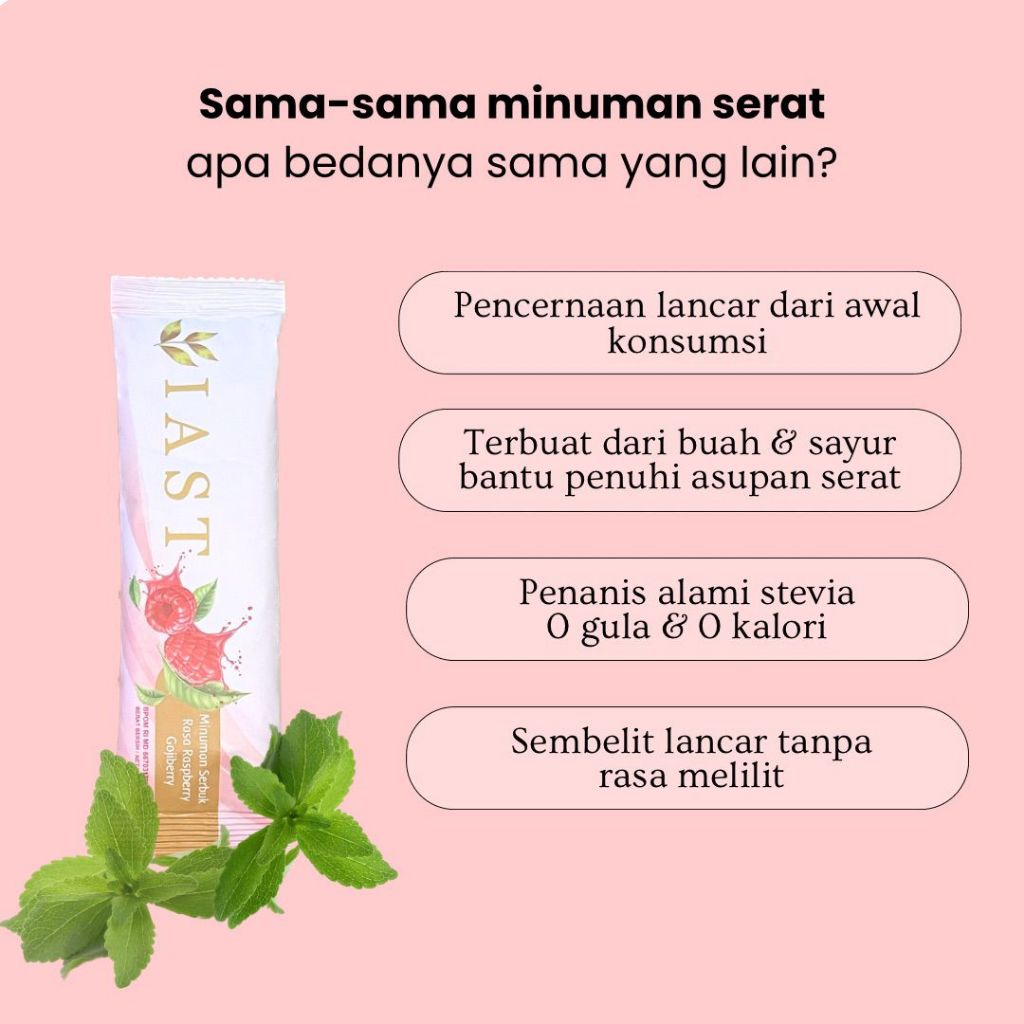 3 saset IAST Fiber Solusi Ampuh Minuman untuk Melancarkan BAB dan Menurunkan Berat Badan