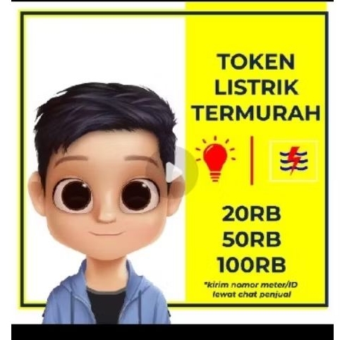 PROMO TOKEN LISTRIK ISI ULANG PLN 20RB 50RB 100RB MURAH 20K 20000 50K 50000 RIBU 100K PRABAYAR