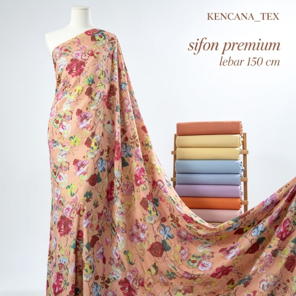kain sifon motif premium - kain sifon motif bunga - kain sifon - kain sifon premium motif - CL