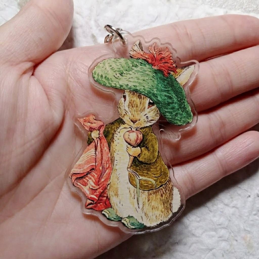 ganci Benjamin Bunny Peter Rabbit keychain gantungan kunci Benjamin Bunny Peter Rabbit