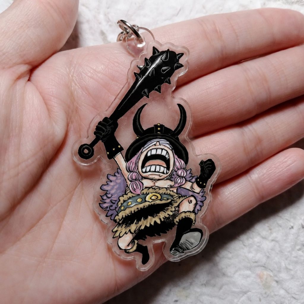 ganci KID LOKI One Piece keychain gantungan kunci Kid Loki One Piece