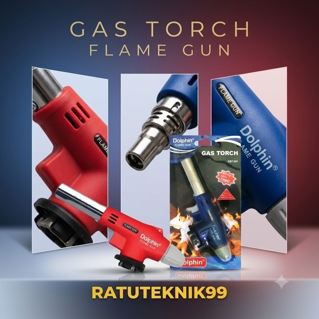 Dolphin DBT-001 Blow Torch Api Biru 1300°C