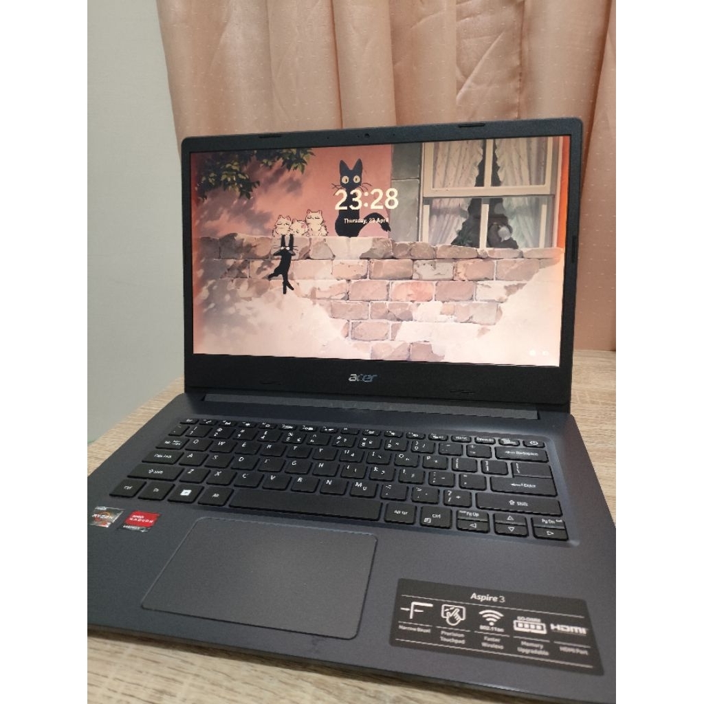 Leptop Acer Aspire 3 Ryzen 3 3250U | SSD | Lengkap Dus | Siap Pakai