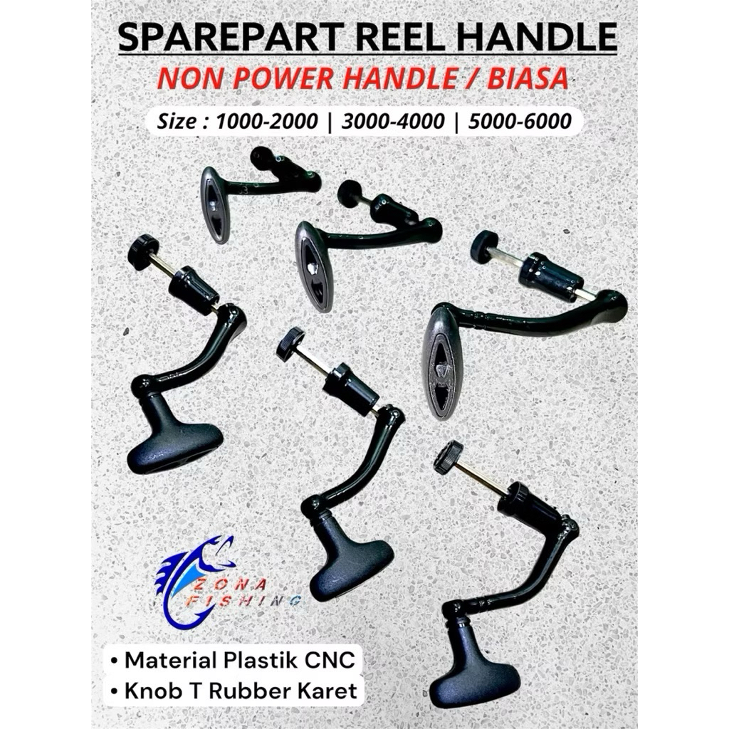 Sparepart Handle Katana Reel Cnc Universal 1000-6000 Non Power Handle