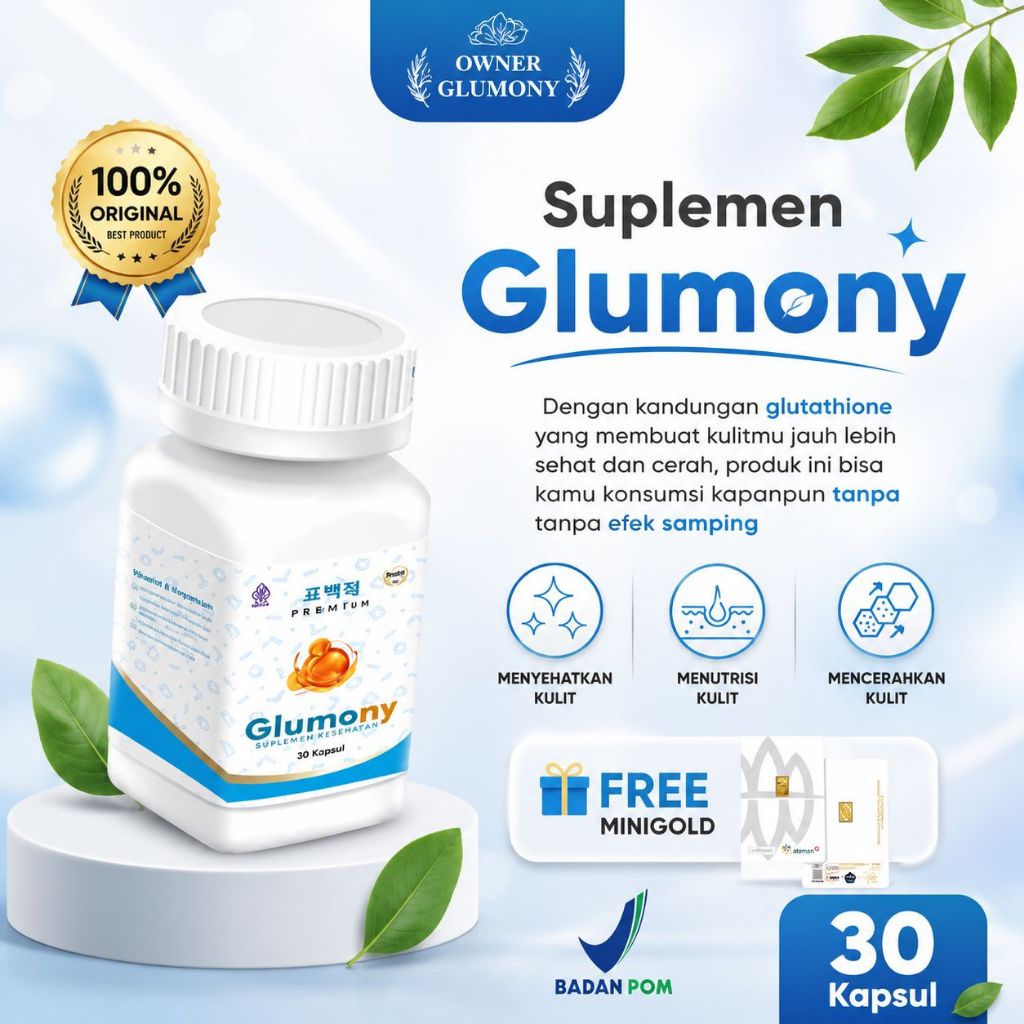 glumony pemutihan badan paling ampuh mencerahkan kulit wajah 10x lebih cepat mencerahkan