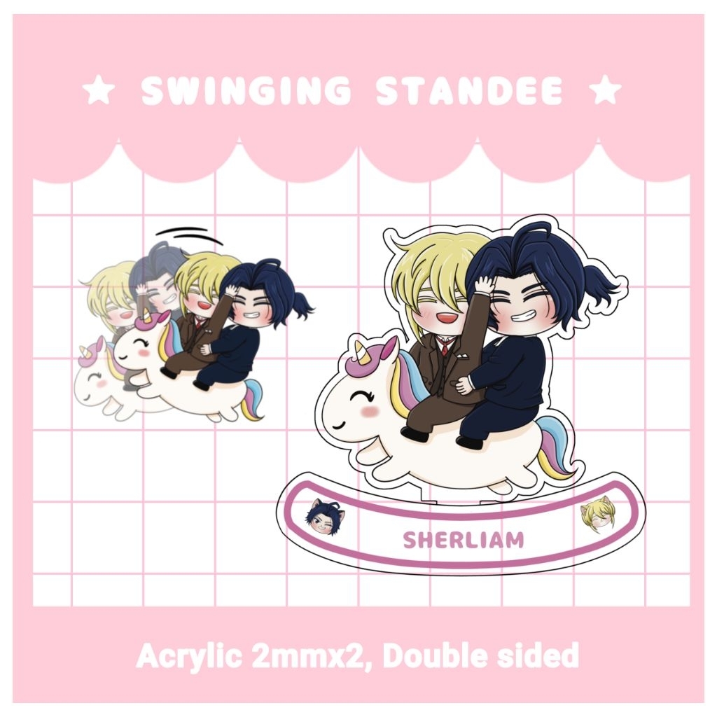 SWINGING STANDEE - SHERLIAM, WILLIAM JAMES MORIARTY, SHERLOCK HOLMES, MORIARTY THE PATRIOT