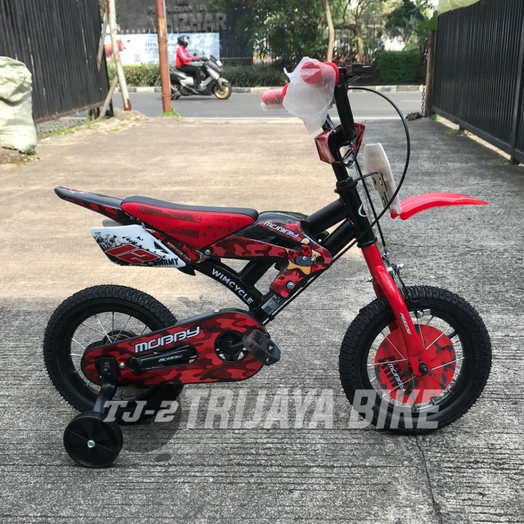 Sepeda anak 12inch Wimcycle Mobby
