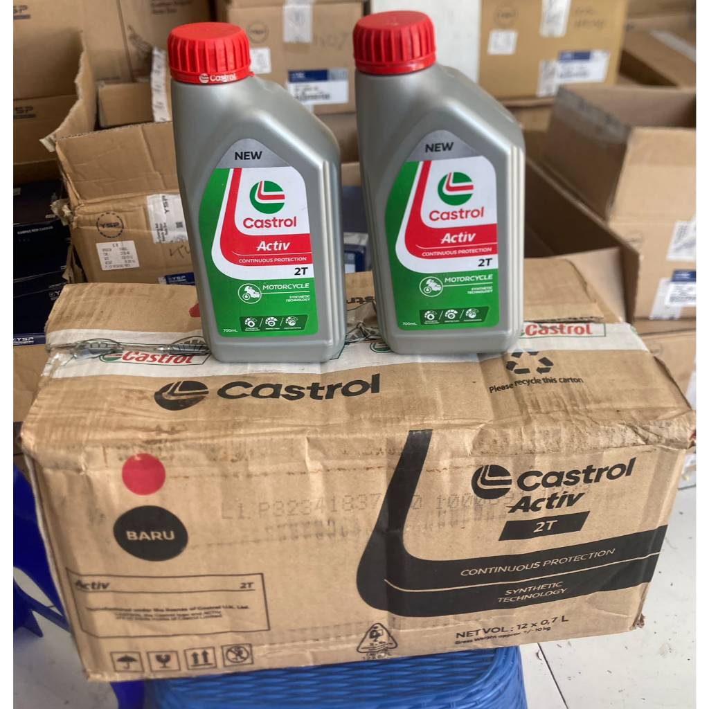 GROSIR CASTROL 2T NEW 0.7L X 12 BOTOL (1DUS)
