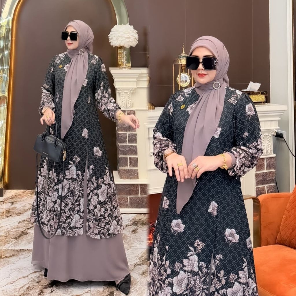 KHADIJAH_SET_GAMIS WANITA ALA ALA TUNIK MALAY