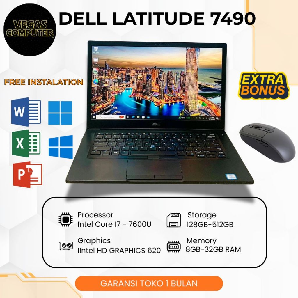 Dell Latitude 7490 i5 Gen8 RAM 16GB SSD 512GB - 7490 i7 Gen8, RAM 16/512 SSD