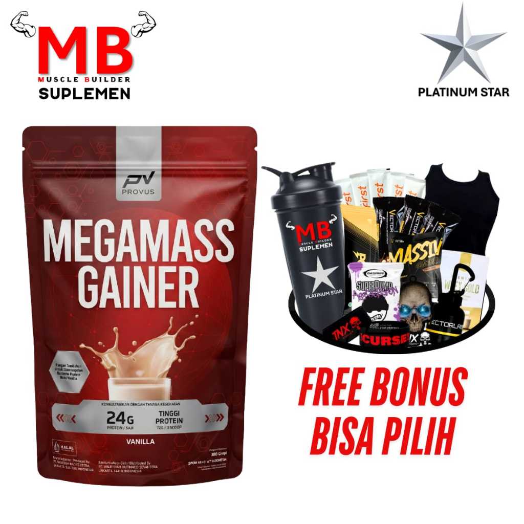 Provus Mega Mass 2 lbs POUCH Gainer 2lbs 2lb MegaMass Weight Gain Serious Mass Gold Standard Pro Evo