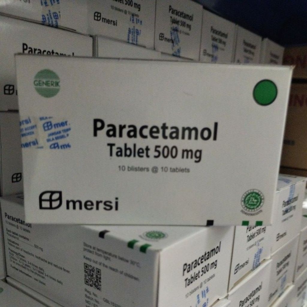 paracetamol box 100 tabler mersi