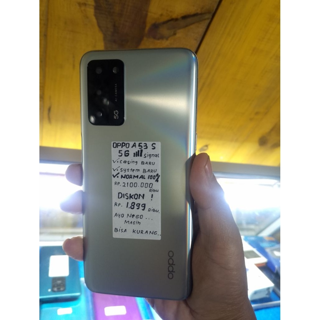 Oppo A53s 5G RAM 8/128GB Normal 100% Tested HP Second Bergaransi 