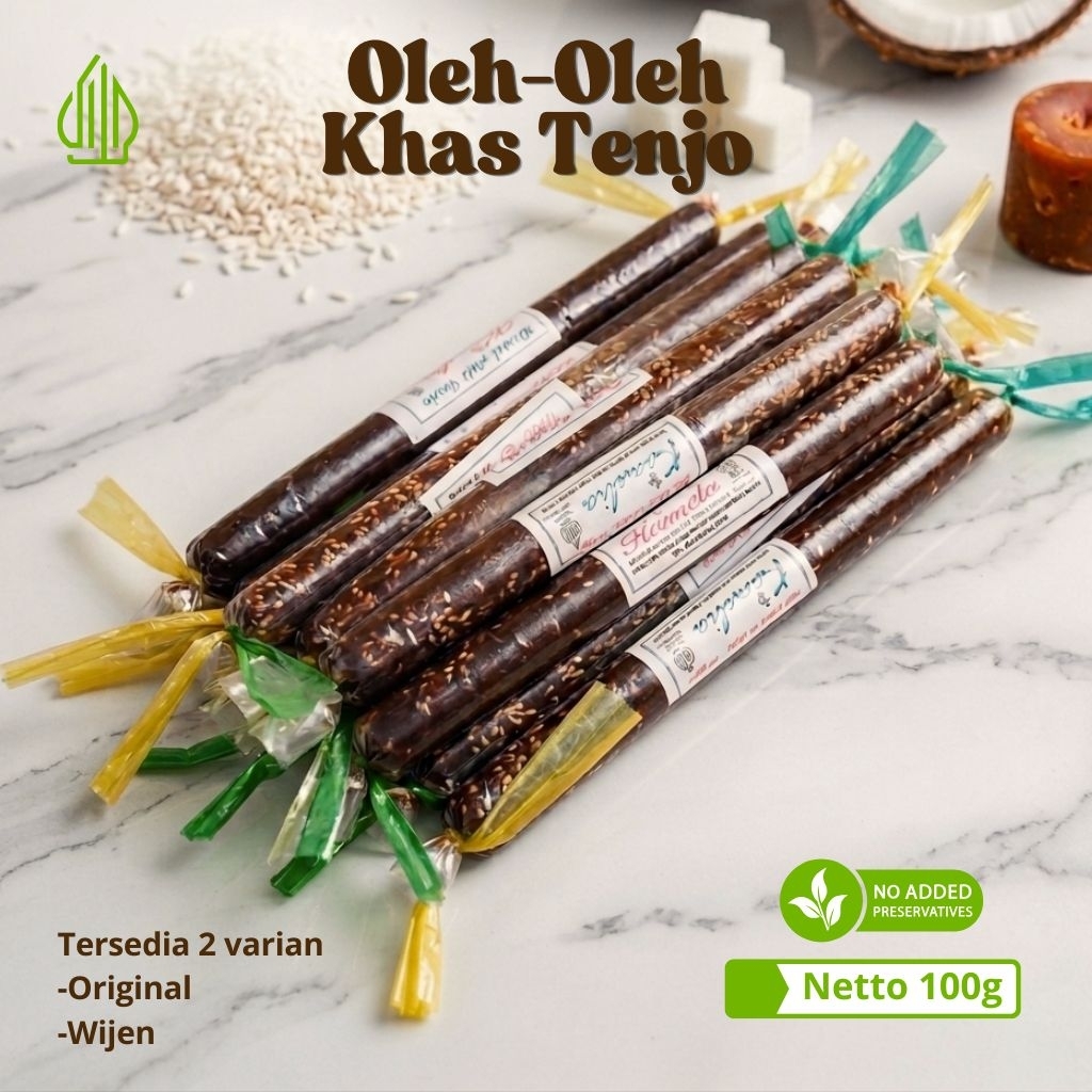 Dodol tenjo kamelia 1kg isi 10pcs Original dan wijen
