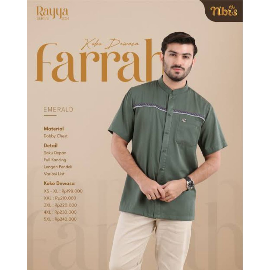 FARRAH KOKO DEWASA EMERALD NIBRAS/KOKO DEWASA/ATASAN NIBRAS/