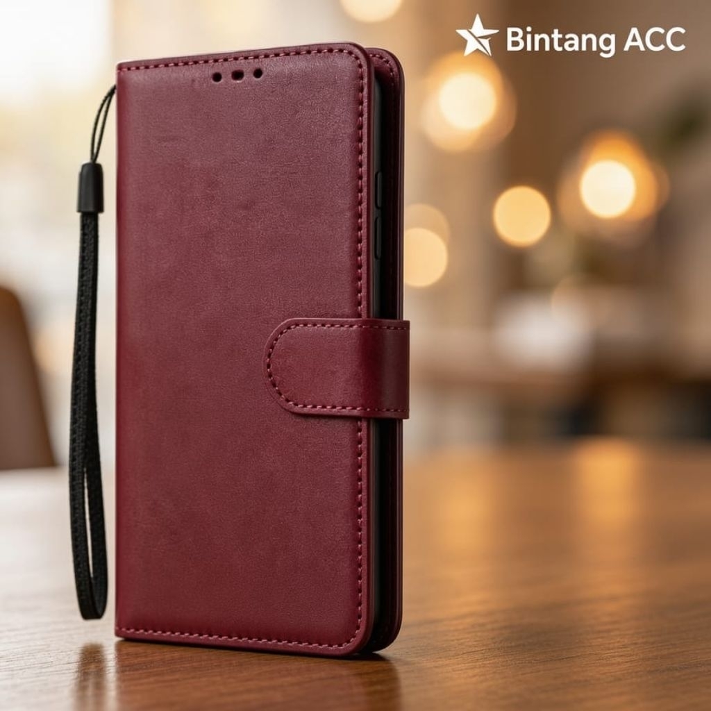 Case Flip Dompet For Infinix Note Edge
