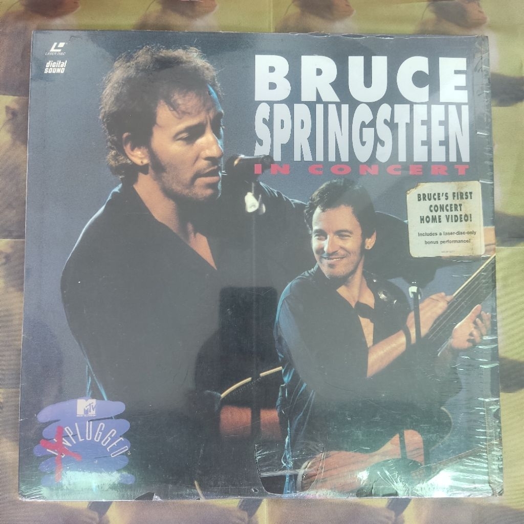LASERDISC BRUCE SPRINGSTEEN MTV UNPLUGGED laser disc film movie music video musik new sealed baru mi