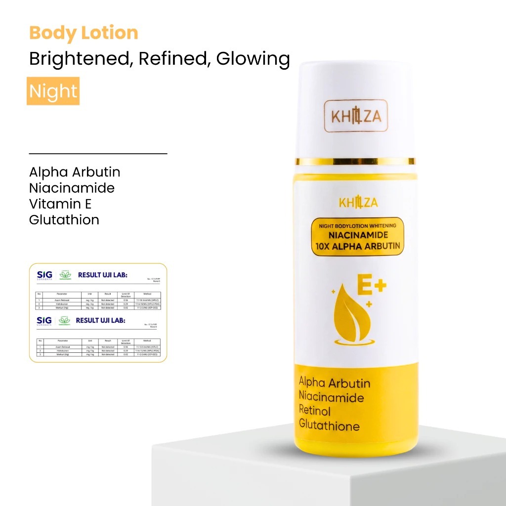 LN Body Lotion 10% Alpha Arbutin HB Pemutih Lotion Malam 100ml BPOM