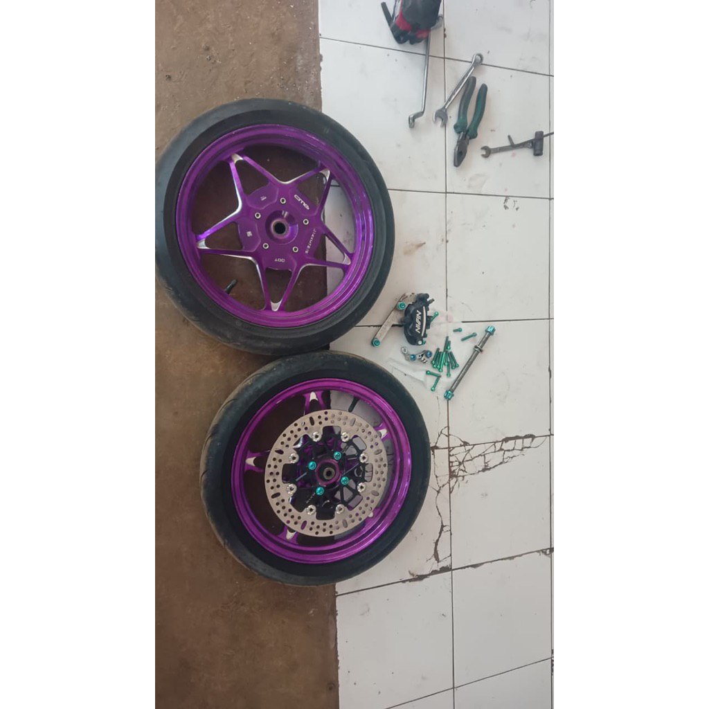 pelek vnd set ban set piringan tinggal pasang