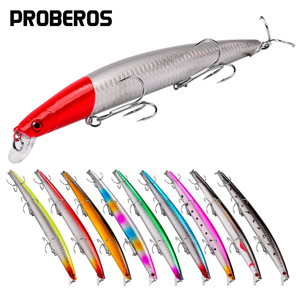 Umpan Pancing Proberos Minnow Floating 24.5g/18.5cm Lure Casting Laut & Sungai Umpan Tiruan Terapung