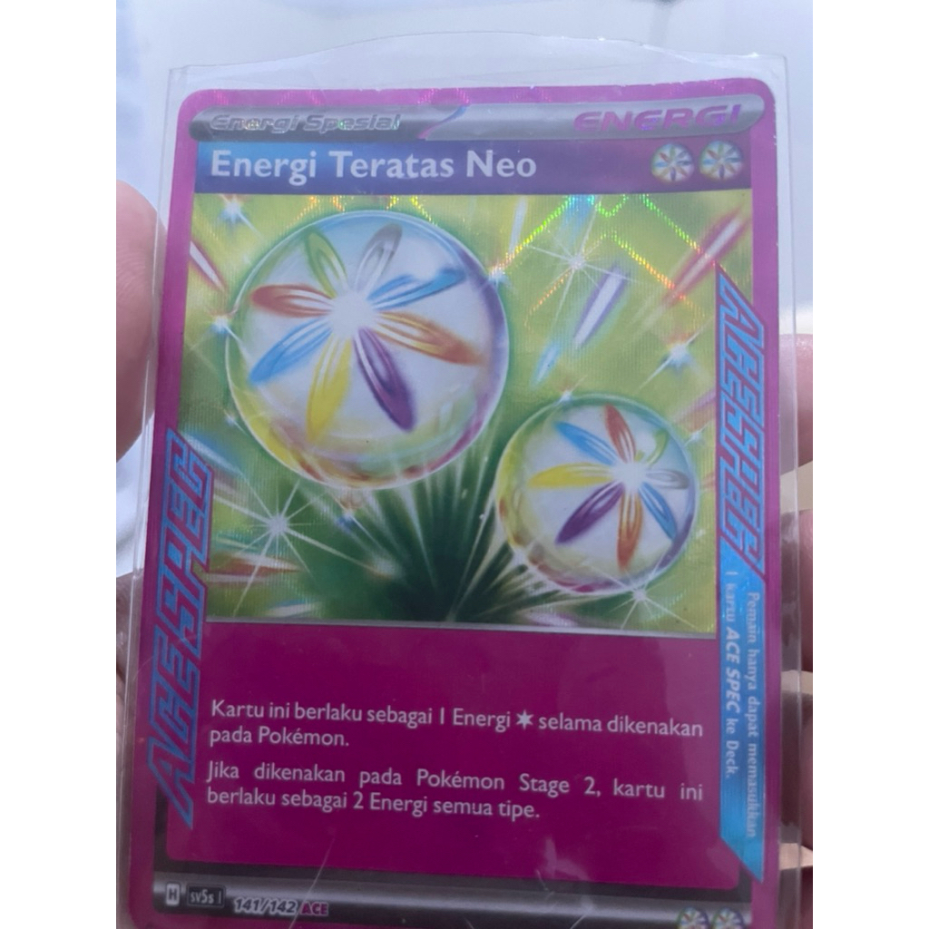 Pokemon TCG energi teratas neo Indonesia Original