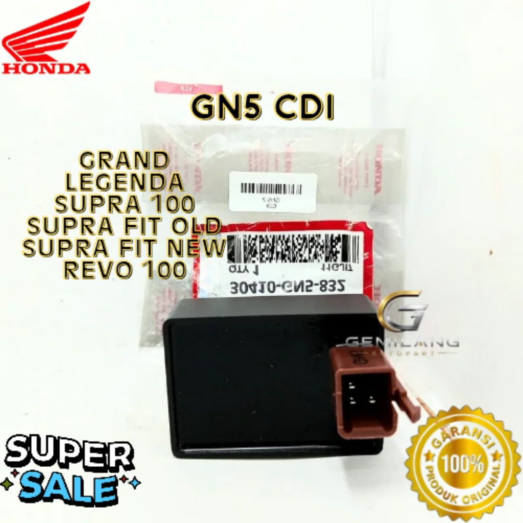 CDI KODE GN5, CDI GRAND, CDI LEGENDA, CDI SUPRA 100, CDI SUPRA FIT OLD, CDI SUPRA FIT NEW, CDI REVO 