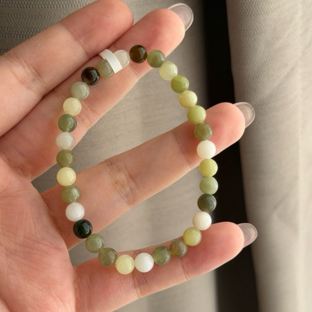Gelang Jade Duobao Hetian Giok Natural