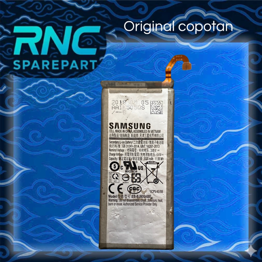 Baterai Samsung A6 J6 J8 EB-BJ800ABE Second Copotan
