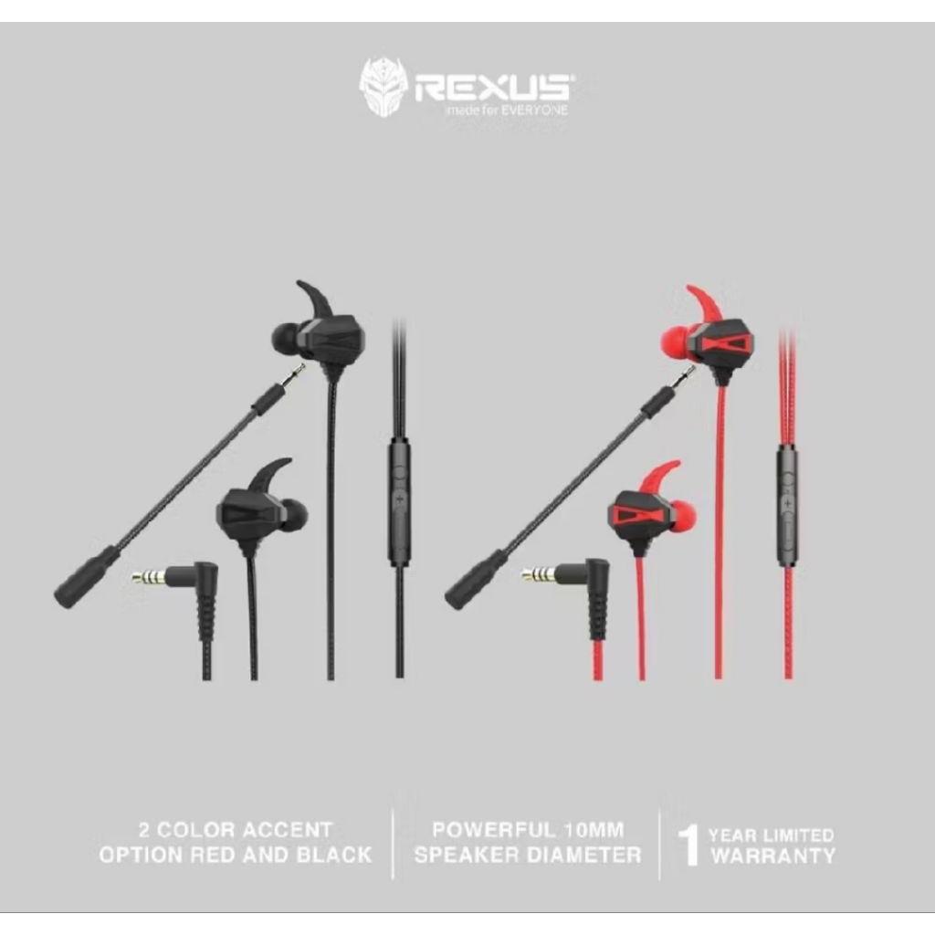 EARPHONE REXUS ME8 JACK AUDIO 3.5mm