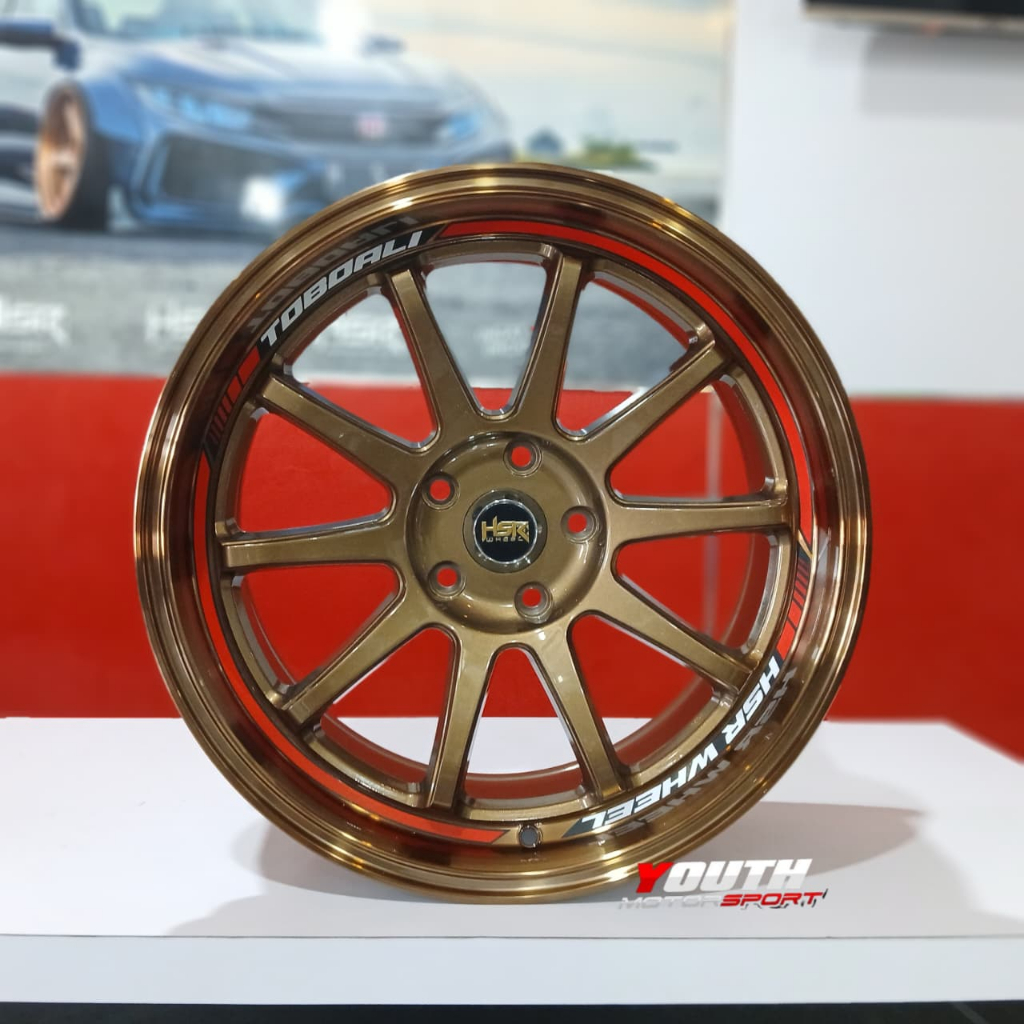 Velg Mobil Original HSR R18 Lebar 9 HSR TOBOALI Cocok untuk Innova Crv Terios dll