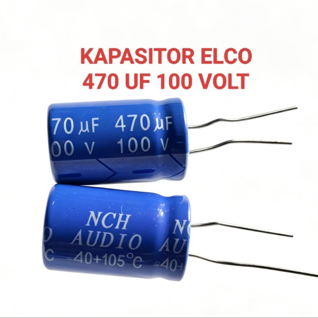 KAPASITOR ELCO ELKO 470UF 100V 470 UF 100 VOLT
